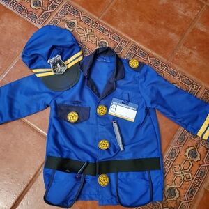 Melissa & Doug Police Officer Costume - Blue and Yellow